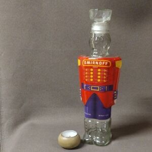 Smirnoff Nutcracker Shaped Empty Decorative Bottle